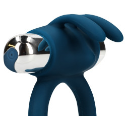  Loveline Cockring Vibrant Rabbit Baltic 35 mm Bleu
